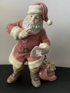 Grandeur Noel 2001 Weihnachtsszene Ersatzteile Weihnachtsmann mit Tasche - Bild 1 von 9