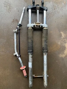 1999 Honda XR200R Front Forks Suspension Set L R w Lower Triple Trees - Picture 1 of 10