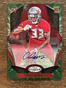 2018 Panini Certified Carlton Davis Green Autograph RC Rookie #d /5 *Noles2148*
