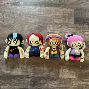 Zombie Peluche Rockstar Hippie Monopatín Helado Gund Ground Juego de 4 - Imagen 1 de 13