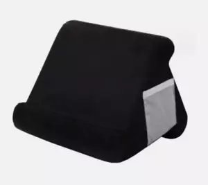 IPad Laptop Holder Tablet Multi Angle Soft Pillow Lap Stand Phone Cushion Black - Picture 1 of 2