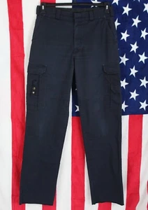 ELBECO Tek Twill Men's 36R (35 x 36) Navy Blue Unhemmed Tactical Cargo Pants - Picture 1 of 12