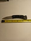 Lock Blade Knife Frost Cutlery Small 2 Inch Blade Black Plastic Stainless Steel