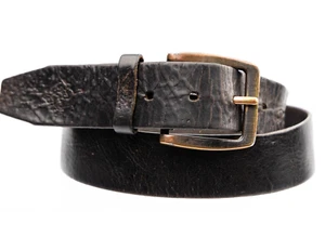 Brown Retro Style 100% Cow leather belt size 36" Handmade in USA - Picture 1 of 8