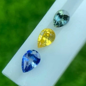 1,51 cts | sciolto naturale|zaffiro | GBY | forma mista | taglio a gradini - Srilanka - Foto 1 di 5