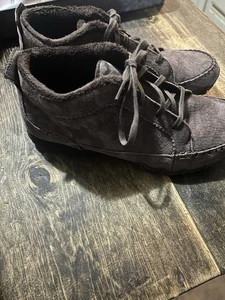 Skechers Bikers Lineage Ankle Chukka Boot Size 8 Chocolate Brown Moccasin NIB - Picture 1 of 12
