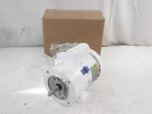 Leeson 1-1/2HP 1PH 3450RPM 115/230V 56C 60Hz Washdown Motor 113584.00 - Picture 1 of 9