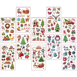 30 Sheets Kids Temporary Tattoos Stickers Decals Christmas Party Gift Favors - Bild 1 von 12
