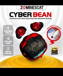 Auriculares inalámbricos Bluetooth Zombie Cat QCWS-B12 con cargador rodante alimentado por IA - Imagen 1 de 24