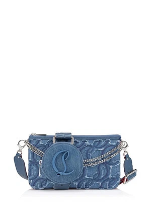 Bolso Bandolera Christian Louboutin LOUBILA Híbrido Denim Monograma $1850 Foto 1 de 4