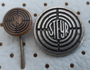 Steyr Tractor Agriculture Products Germany vintage pins - Picture 1 of 2
