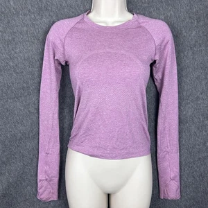 Lululemon Shirt Womens 2 Purple Swiftly Tech Long Sleeve Thumbholes Seamless - Picture 1 of 12