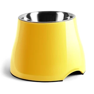 FluffyDream Ciotole Rialzate, Robuste Antiscivolo con Ciotola in Acciaio Inox, per Noi... - Foto 1 di 6