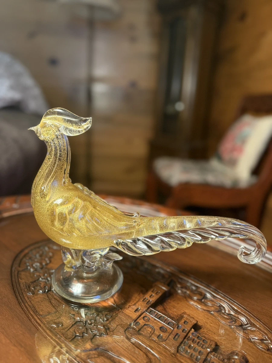 イタリア 白鳥のムラノガラス】ヴィンテージ イタリア 白鳥のムラノ