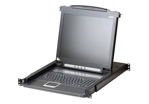 Aten CL1000M-ATA-2XK06DNG Slideaway console 17 LCD SCANDINAVIAN KEYBOARD ~E~ - Picture 1 of 1