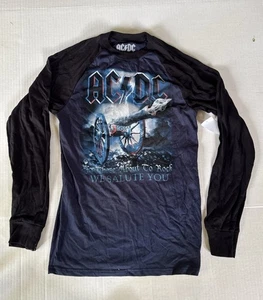 AC DC For Those About To Rock Baseball Style T Shirt Size S New - Picture 1 of 4