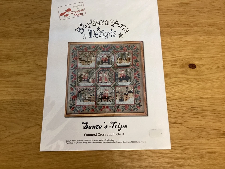 Santa’s Trips Cross Stitch Chart By Barbara Ana Designs - Image 1 of 1
