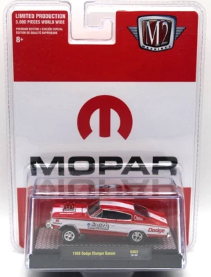 M2 Machines Mopar 1966 Dodge Charger Gasser vermelho/branco RR's GS02 19-50 - Imagem 1 de 4