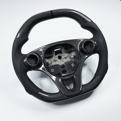 Volante de fibra de carbono para Benz SMART 453 forfour fortwo con paleta Foto 1 de 4
