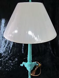 Vantage Classic Metal Green Base Indoor Table Lamp - Picture 1 of 3