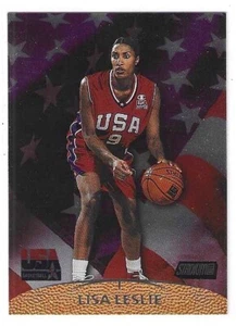1999-00 STADIUM CLUB LISA LESLIE #175 USA BASKETBALL WNBA - Picture 1 of 2