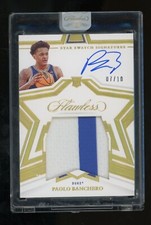 2022 Panini Flawless Collegiate Gold Paolo Banchero RPA RC Rookie Patch AUTO /10