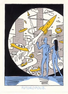 STANISLAS LE XXIe SIÈCLE FUTUROPOLIS TIRAGE EN SÉRIGRAPHIE 2001 - Picture 1 of 1