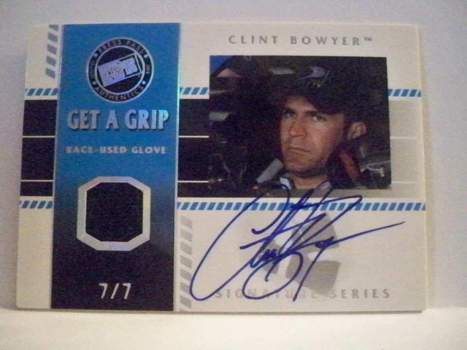 Clint Bowyer 2008 Press Pass VIP Get a Grip Autographs - Image 1 of 1