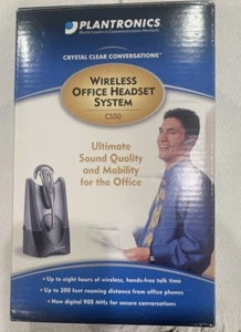 Plantronics CS50 Wireless Headset System Hands Free , Untested + HL10 Lifter - Zdjęcie 1 z 10
