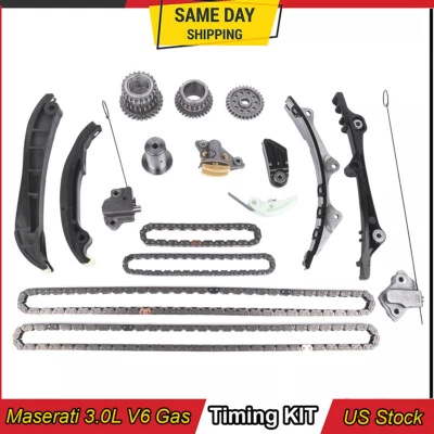 Kit de cadena de distribución para Maserati Ghibli Levante Quattroporte 3,0 L V6 323513 299481 Foto 1 de 4