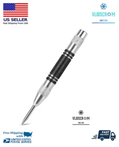 Heavy Duty 5'' Spring Loaded Center Punch Premium Steel Adjustable Impact Mark - Picture 1 of 7