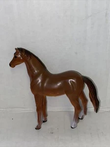 Small Miniature Plastic Horse 4" X 2" Made in China 1323-P33 - Picture 1 of 2