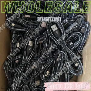 Heavy Duty Micro USB Fast Charger Data Cable Cord For Samsung Android HTC LG Lot - Picture 1 of 18