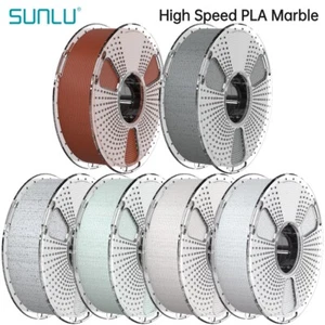 Sunlu 1,75 mm High Speed Filament marmurowy PLA 1 KG Podpory do 600 mm / s - Zdjęcie 1 z 30