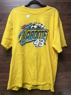 Camiseta Vintage Bobby Labonte #43 Cheerios Amarilla Talla XL Doble Cara NASCAR Foto 1 de 4