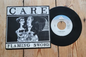 Care Flaming Sword 7" Scandinavian Synth Pop Brodie Lightning Samen Wild Swans - Bild 1 von 2