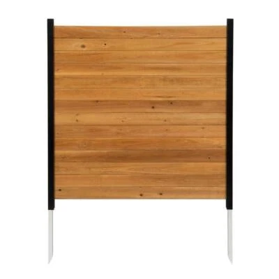 Pantallas de privacidad Enclo panel de pantalla de privacidad madera de cedro marrón paquete de 2 x 42 pulgadas H Foto 1 de 4