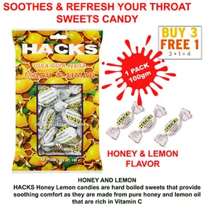 ALIVIO DE LA TOS SABOR DULCE HACKS MIEL LIMÓN DULCES CALMANTES COMPRAR 3 OBTENER 1 GRATIS - Imagen 1 de 4