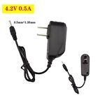 DC 4.2v 0.5A Travel Charger Power Adapter US Plug For 18650 Battery Flashlight