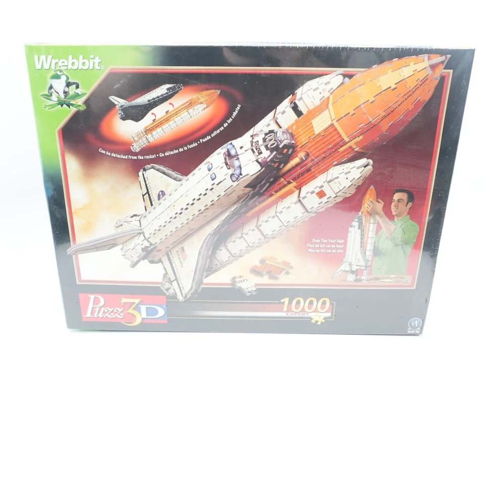 NEW Puzz3d Wrebbit 3D Puzzle Atlantis Space Shuttle EXPERT Sealed 1000 Pieces - Image 1 of 1