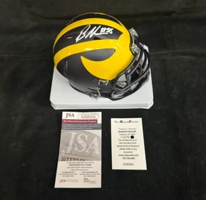 Minicasco autografiado firmado por Brandon Graham Michigan Wolverines JSA - Imagen 1 de 1