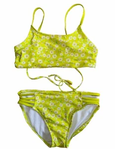 Art Class Girls Teens Lime Green 2-Piece Bathing Suit Swimsuit Size XL (14) - Picture 1 of 6
