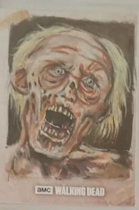 Walker Zombie Walking Dead Sketch Card Neil Camera 2017 Topps 1/1 - Picture 1 of 2