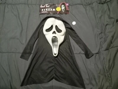 Cara de fantasma vintage como se ve en la película 1997 brilla en la oscuridad máscara wtag Foto 1 de 4