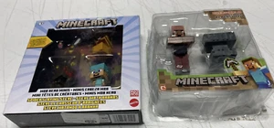 Minecraft Mob Head Minis Spinne Töten Steve 2 Figuren Trank & Schwert + Overworld - Bild 1 von 2