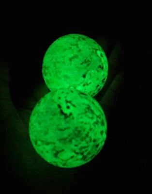 Bola de pedra luminosa luar brilho no escuro esfera mágica amuleto tailandês - Imagem 1 de 3
