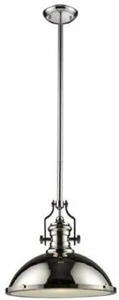 Elk 66118-1 Chadwick 1-Light Pendant, 14-Inch, Polished Nickel - Picture 1 of 1