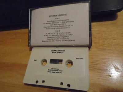 RARE PROMO Metal Sampler 1984 CASSETTE TAPE Queensryche IRON MAIDEN Helix WASP ! - Image 1 of 2