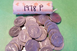 1978 P Washington Quarter Roll - 40 Münzen - Bild 1 von 2