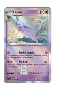 Espeon Pokemon Kredit Debitkarte Skin/Aufkleber kleiner Chip holografisch - Bild 1 von 1